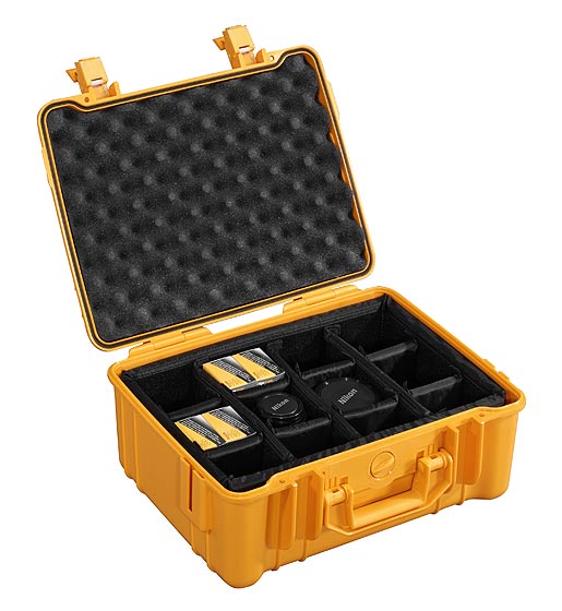B&W outdoor.cases Type 40, orange with padded dividers